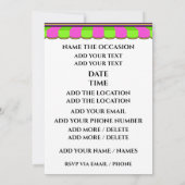 Damesuitgang Feest Uitnodiging (Achterkant)