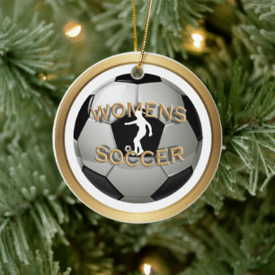 Damesvoetbal Bal Sporten Keramisch Ornament