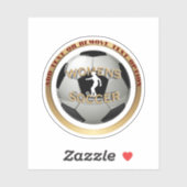 Damesvoetbal Sport Sticker (Vel)