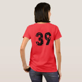 Damesvoetbal T-shirt (Achterkant volledig)