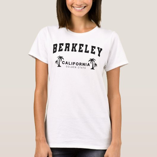 Dameswit Berkeley , Californië T-shirt (Voorkant)
