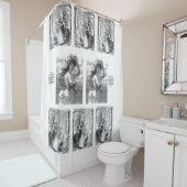  dameszeep wit zwart douchegordijn (In situ)