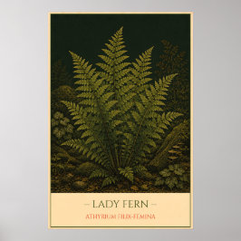 Damevaren – Vintage Botanische Illustratie Poster