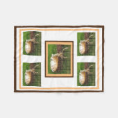 damherten fleece deken (Voorkant (Horizontaal))