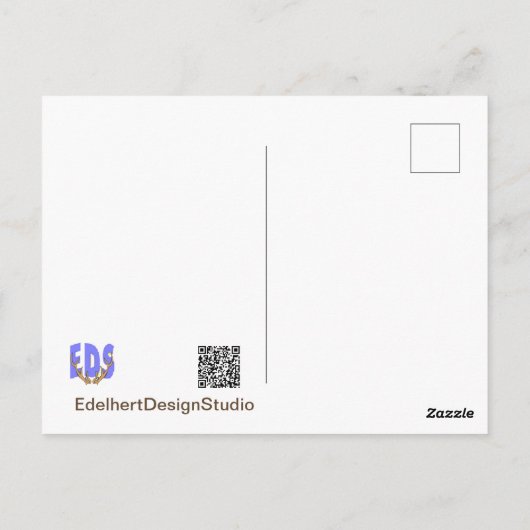 Damherten HERTelijk Gefeliciteerd Briefkaart (Achterkant)