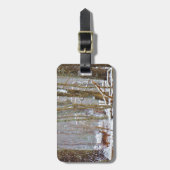 Damhinde in de sneeuw, Herten in de Pijlpunt van Bagagelabel (Voorkant verticaal)