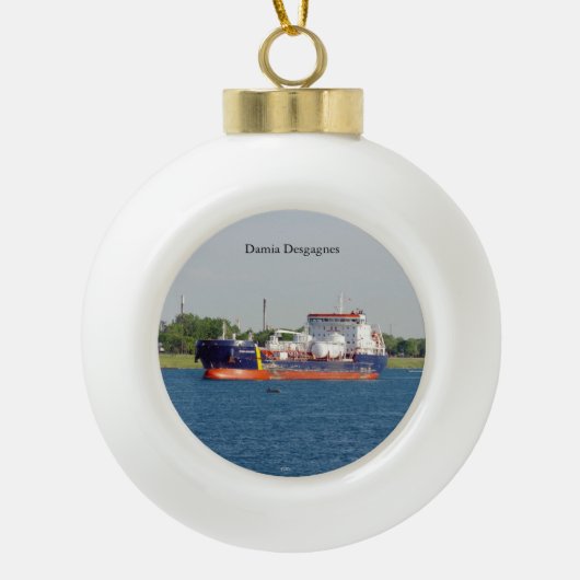 Damia Desgagnes ball of snowflake ornament (Voorkant)
