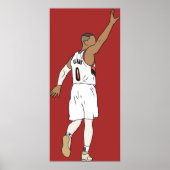 Damian Lillard Waves Goodbye Poster (Voorkant)