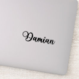 Damian Name - Handgeschreven kalligrafie Sticker