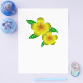 Damiana gele bloemen flyer (Enkel)