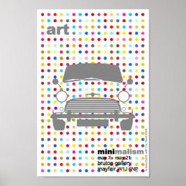 Damian's Classic Mini Cooper art Poster