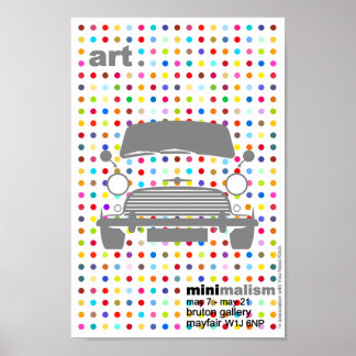 Damian's Classic Mini Cooper art Poster