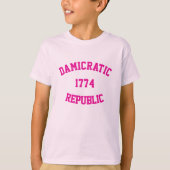 Damicratisch T-shirt voor kinderen (Voorkant)