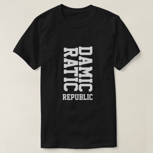 DAMICRATISCHE REPUBLIEK T-Shirt (Design voorkant)