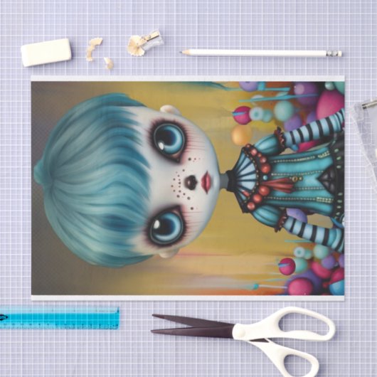 Damien, enge pop, broer van Agatha Tissuepapier (Craft)