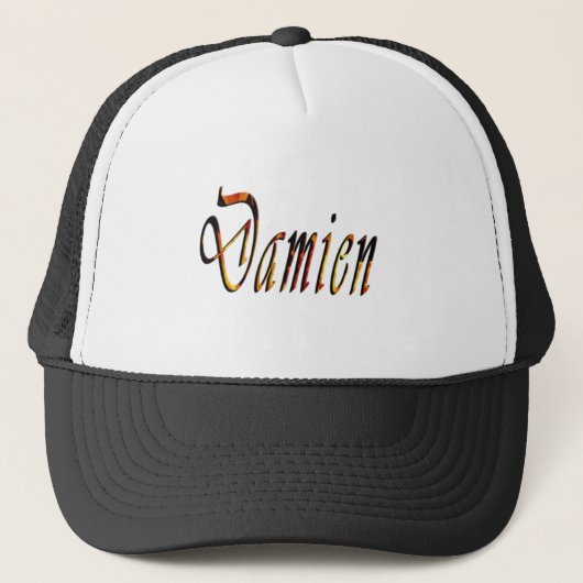 Damien Name Logo, Trucker Pet (Voorkant)