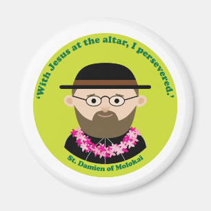 Damien van Molokai Magneet