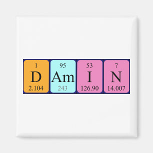 Damin periodieke table name magnet