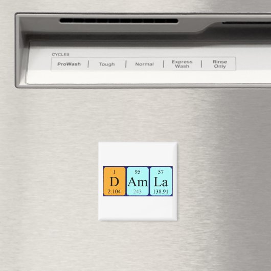 Damla periodiek table name magnet (Insitu (Vaatwasser))