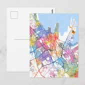 Dammam Saudi Arabia City Map Briefkaart (Voorkant / Achterkant)