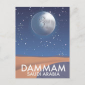 Dammam Saudi-Arabië Reisposter Briefkaart (Voorkant)