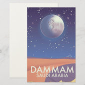 Dammam Saudi-Arabië Reisposter Briefpapier (Voorkant / Achterkant)