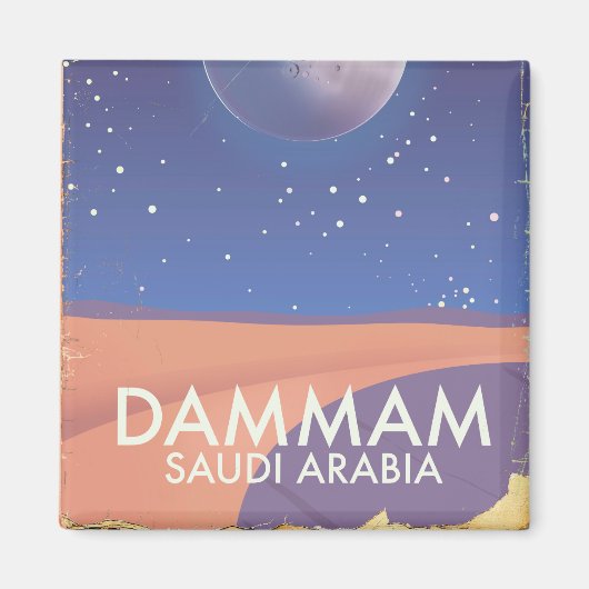 Dammam Saudi-Arabië Reisposter Magneet (Voorkant)
