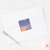 Dammam Saudi-Arabië Reisposter Vierkante Sticker (Envelop)