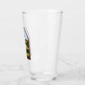 Damme Belgium Retro Travel Art  Glas (Links)