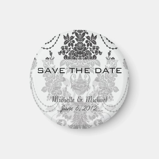 dammesje rozen wit en zwart.ai magneet (Voorkant)