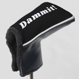 Dammit Funny Modern Golfing Humor Typografie Golfheadcover