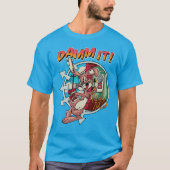 “Damn It!” Punk Rock Bunny – Blink 182 Band T-shirt (Voorkant)