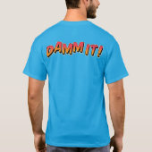 “Damn It!” Punk Rock Bunny – Blink 182 Band T-shirt (Achterkant)