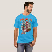 “Damn It!” Punk Rock Bunny Retro - Blink 182 T-shirt (Voorkant volledig)