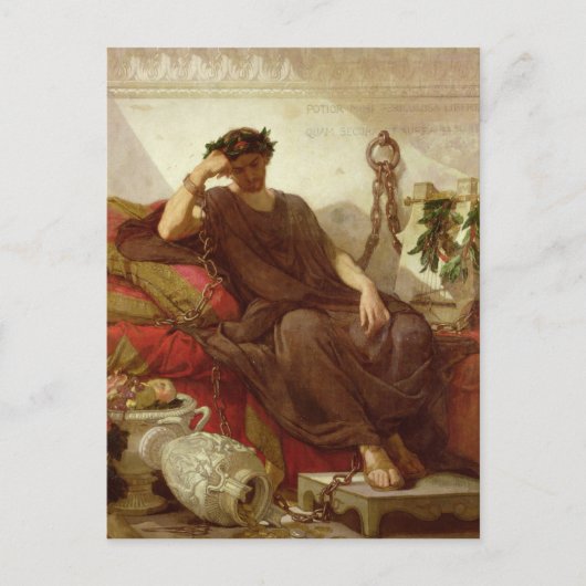 Damocles, 1866 briefkaart (Voorkant)