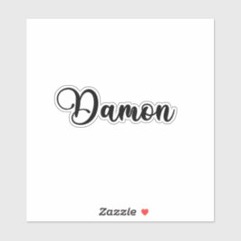 Damon Naam - Handgeschreven kalligrafie Sticker