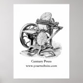 Damon & Peets letterdruk poster (Voorkant)