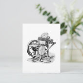 Damon & Peets letterdrukperskaart Bedankkaart (Staand voorkant)