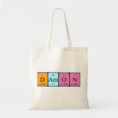Damon periodieke lijstnaam canvas tas (Voorkant)