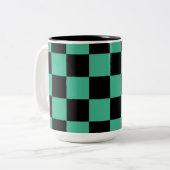 Damon Slayer Tanjiro Kamado-ontwerp Tweekleurige Koffiemok (Voorkant links)