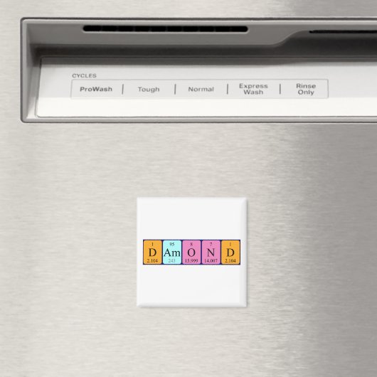 Damond periodiek table name magnet (Insitu (Vaatwasser))