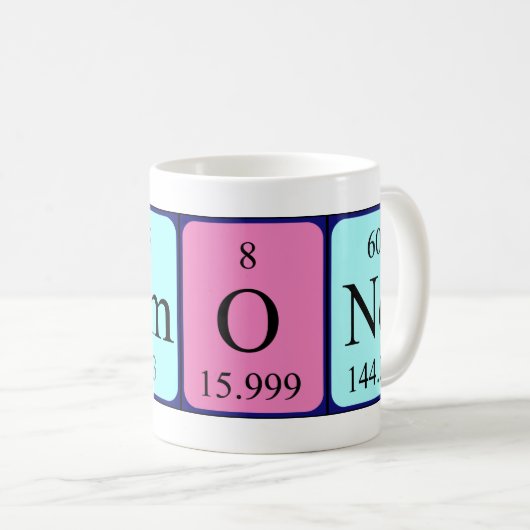 Damond periodieke lijstnaam mok (Voorkant rechts)