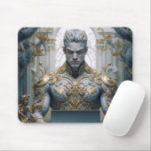Dämonischer Krieger am Laptop Fantasy Muismat (Met muis)