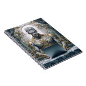 Dämonischer Krieger am Laptop Fantasy Notitieboek (Rechterzijde)