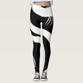 Damonti Sport New Wave Black Leggings (Voorkant)