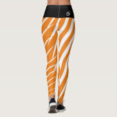 Damonti Sportkleding Zebra Oranje Leggings (Achterkant)