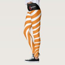 Damonti Sportkleding Zebra Oranje Leggings