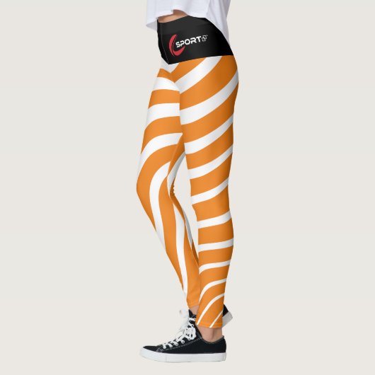 Damonti Sportkleding Zebra Oranje Leggings (Links)
