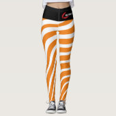 Damonti Sportkleding Zebra Oranje Leggings (Voorkant)