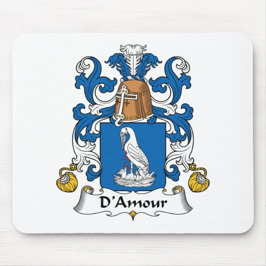 D'Amour Family Crest Muismat (Voorkant)